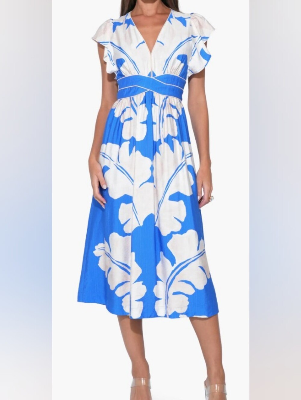 ADELYN RAE Avery Placement Midi Dress